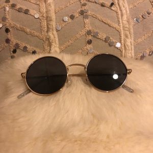 Retro Circle Silver Sunglasses